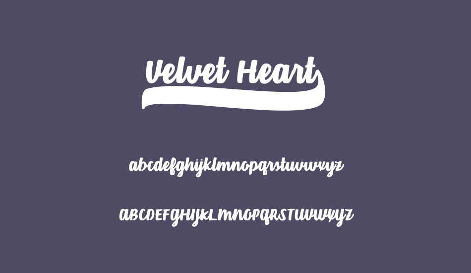 velvet-heart-- font