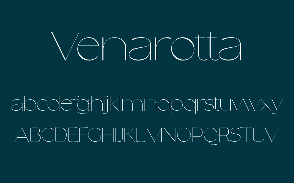 Venarotta font