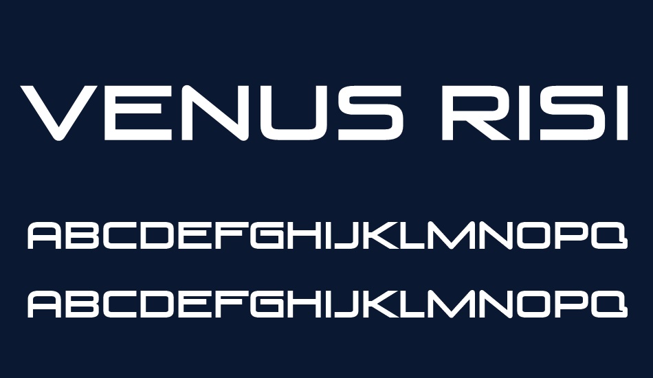 venus-rising font