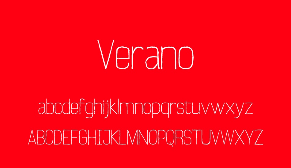 verano font