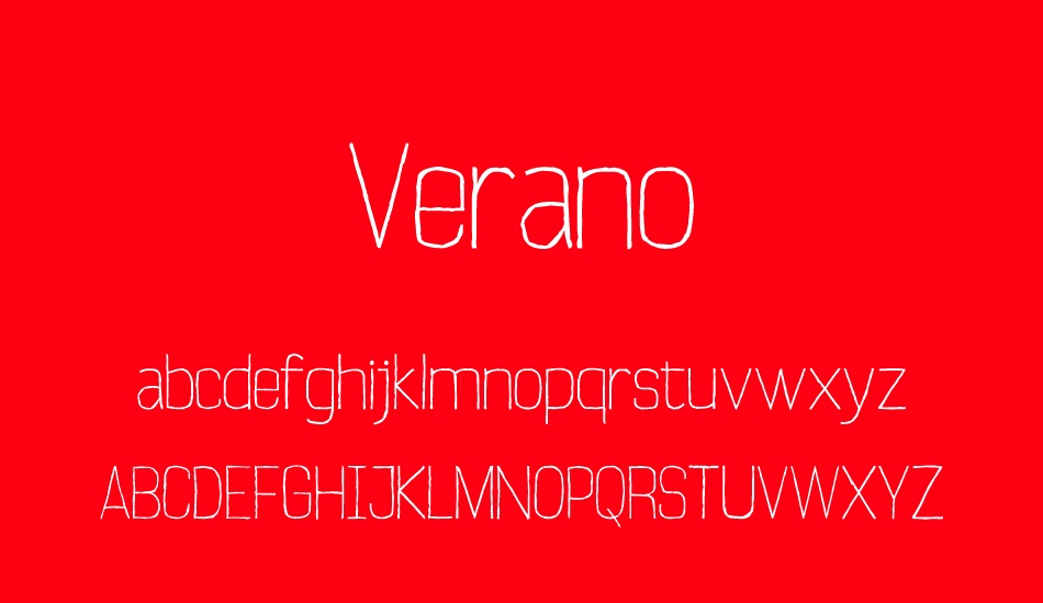 verano font