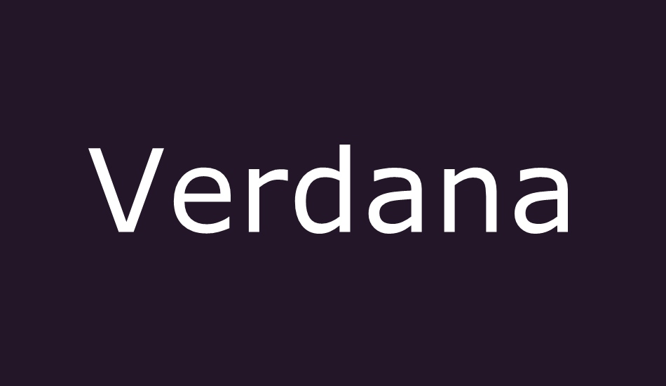 Verdana sans