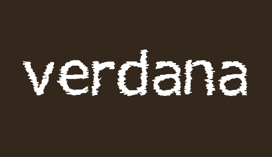 verdana-hand font big