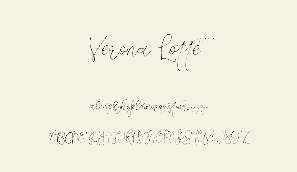 verona-lotte font