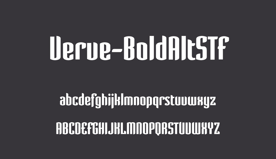 verve-boldaltstf font