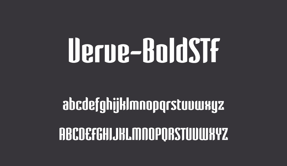 verve-boldstf font