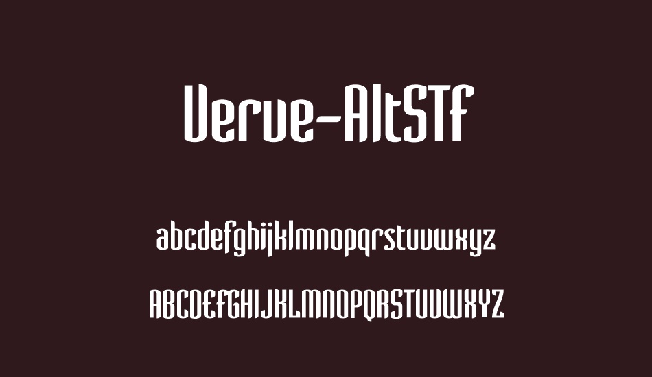 verve-regularaltstf font