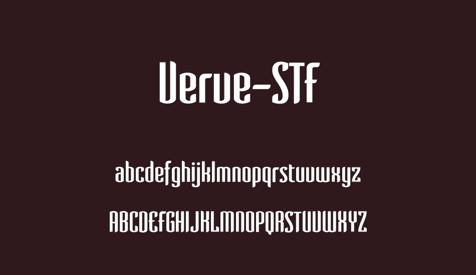 verve-regularstf font