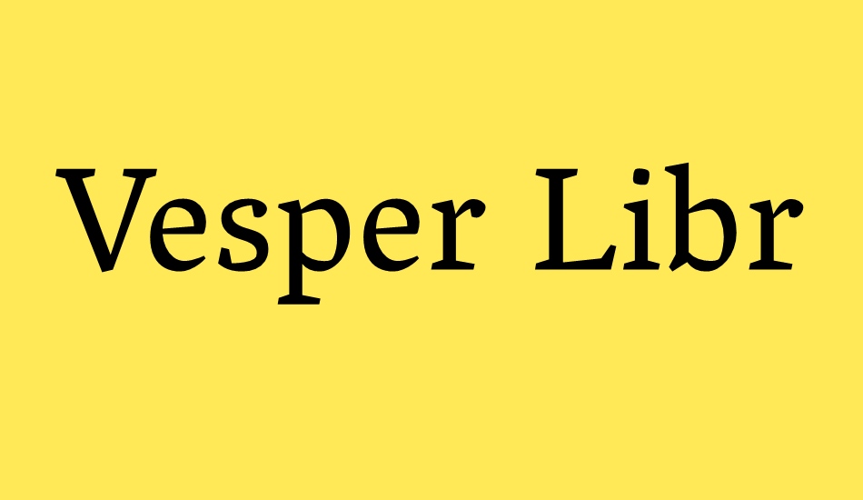 vesper-libre font big