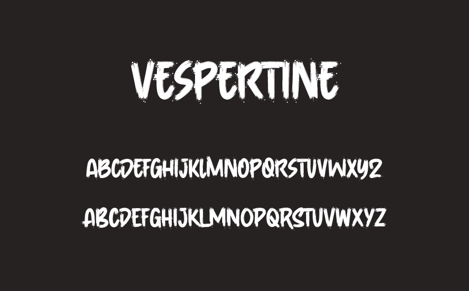 Vespertine font