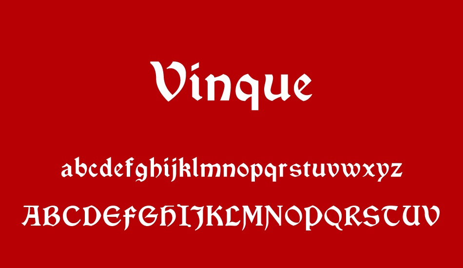 vinque font