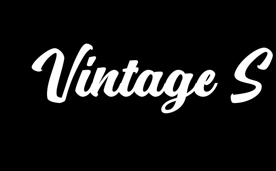 Vintage Scripter font big