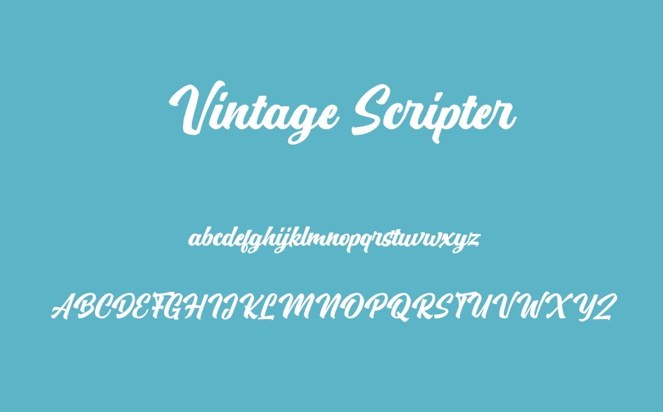 Vintage Scripter font