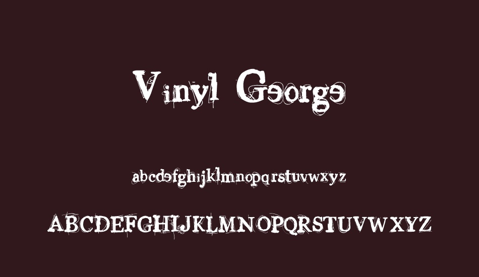 vinyl-george font