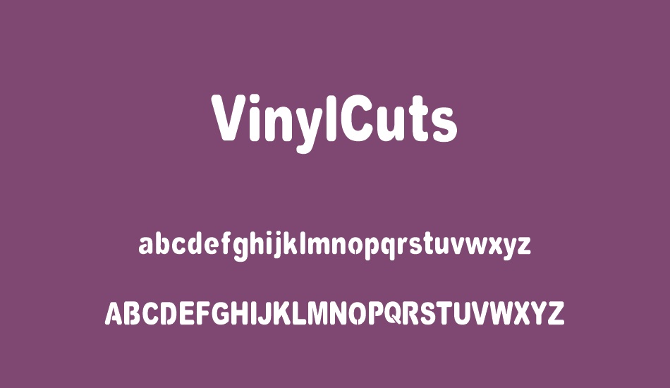 vinylcuts font