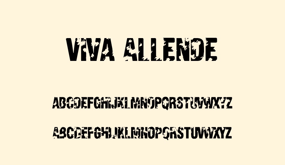 viva-allende font