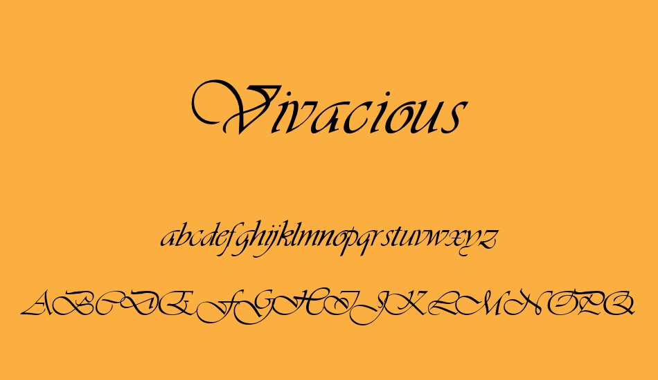 vivacious font