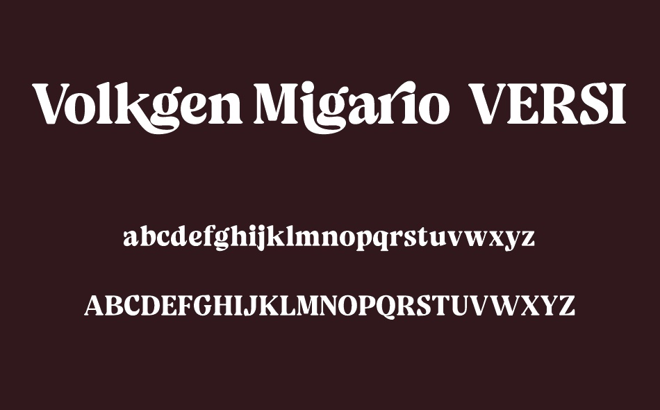 Volkgen Migario font
