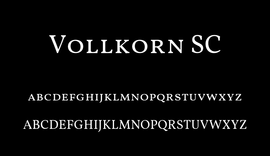 vollkorn-sc font