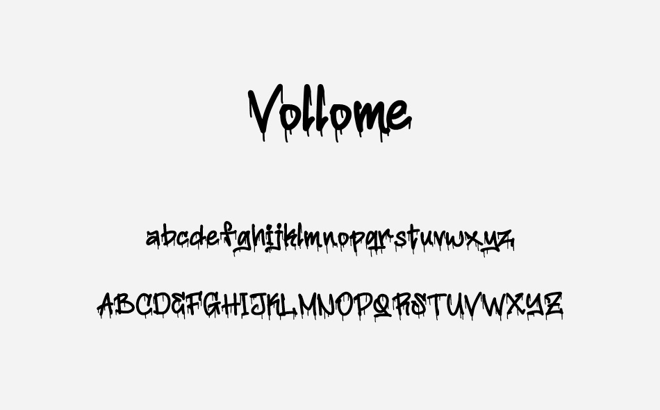 Vollome font