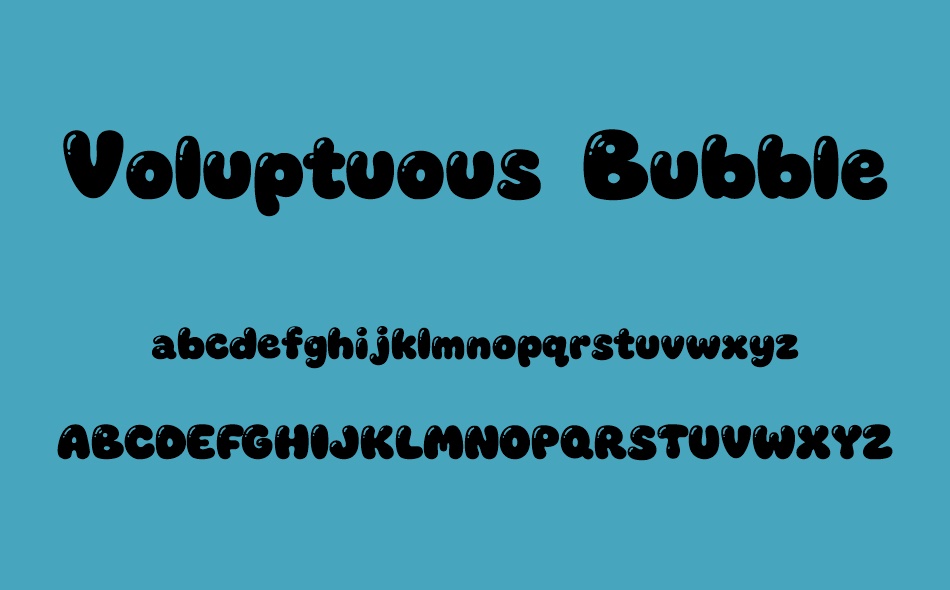 Voluptuous Bubble font