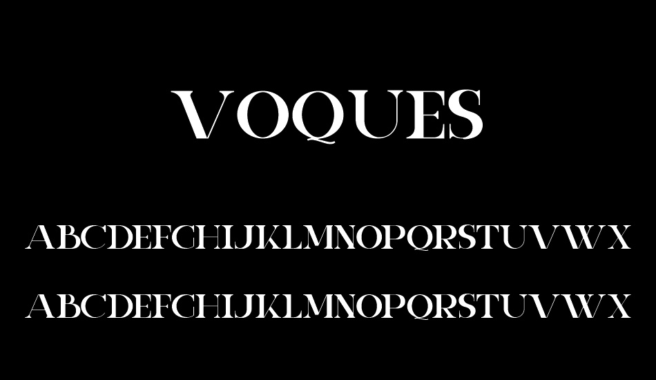 voques-personal-use font