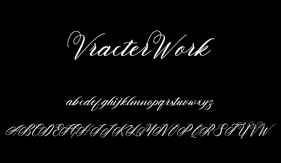 vracterwork font