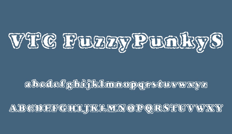 vtc-fuzzypunkyslippers font