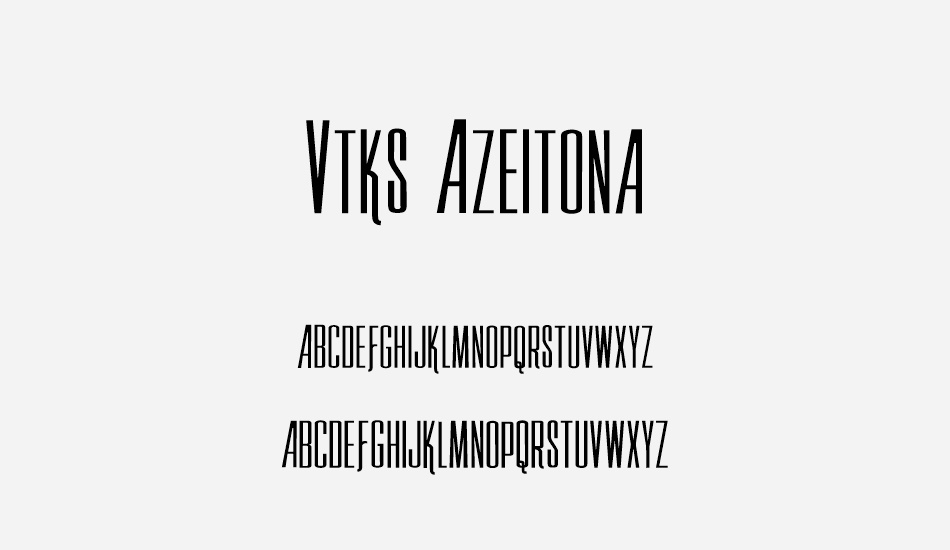 vtks-azeitona font