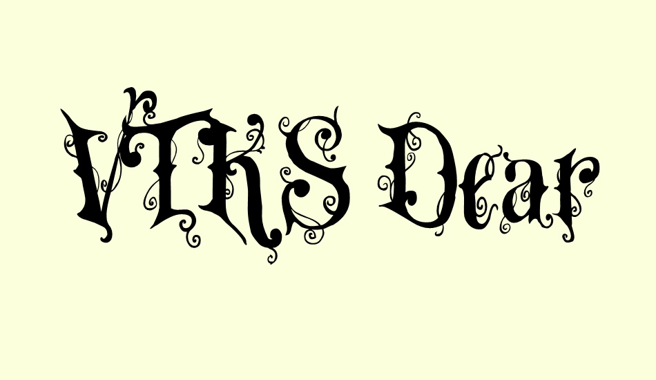 vtks-dear-love font big