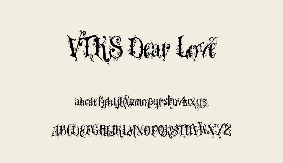 vtks-dear-love font