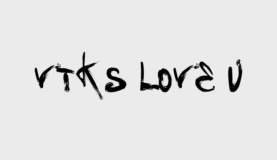 vtks-love-u font big