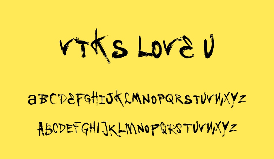 vtks-love-u font