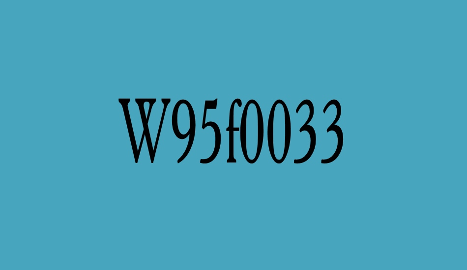 w95f0033 font big