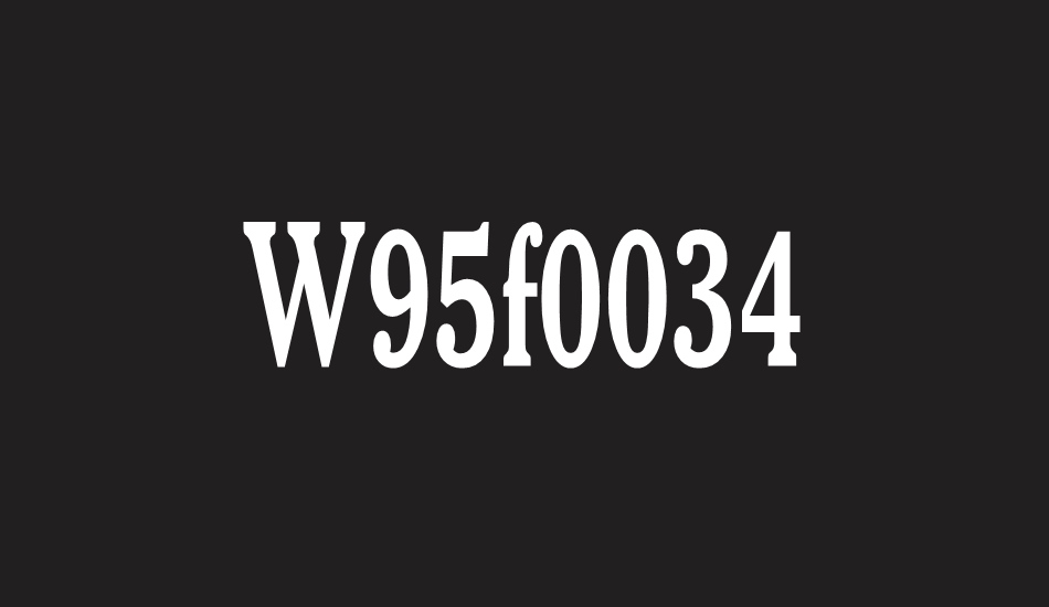 w95f0034 font big