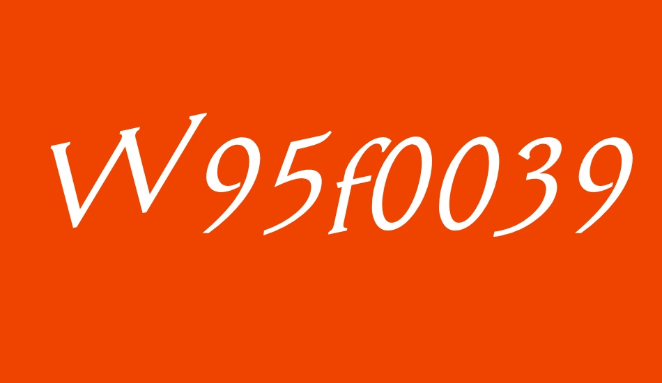 w95f0039 font big