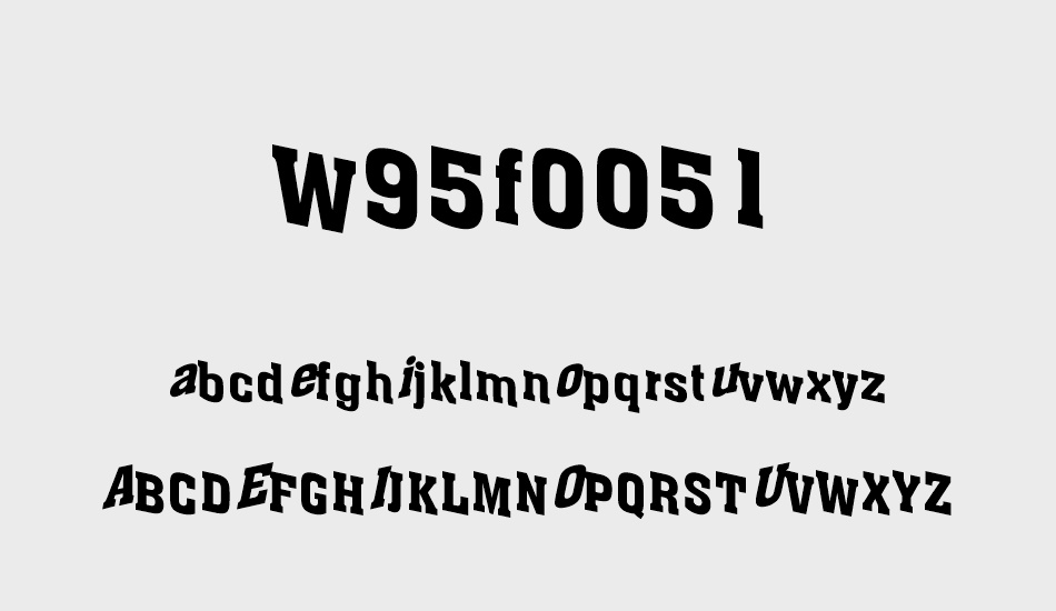 w95f0051 font