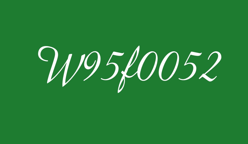 w95f0052 font big