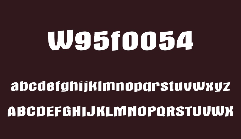 w95f0054 font