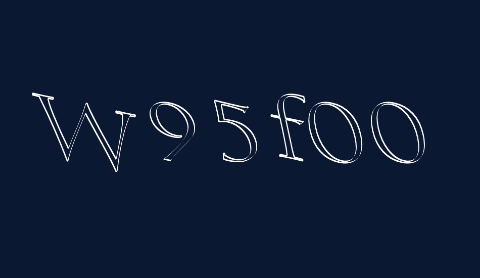 w95f0063 font big