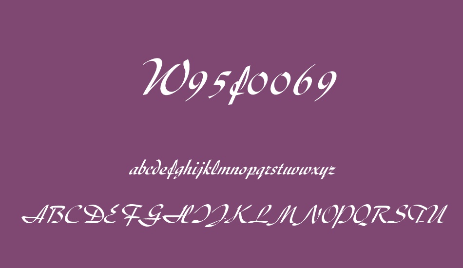 w95f0069 font