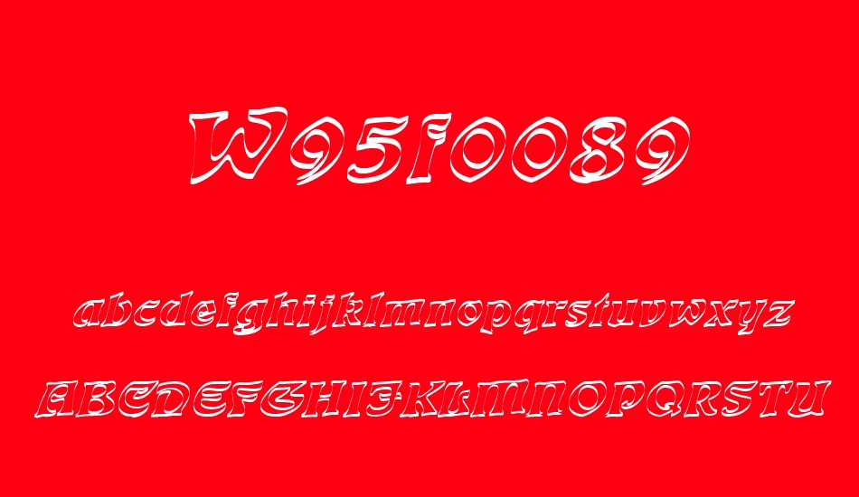 w95f0089 font