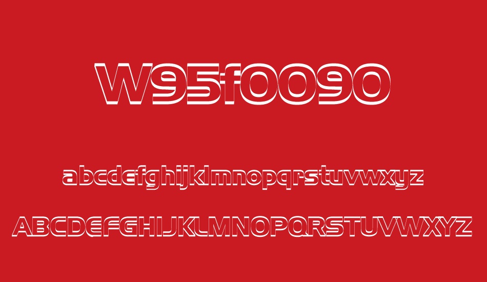 w95f0090 font