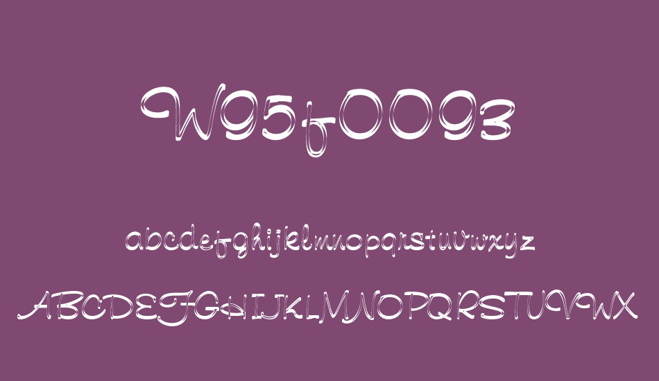 w95f0093 font