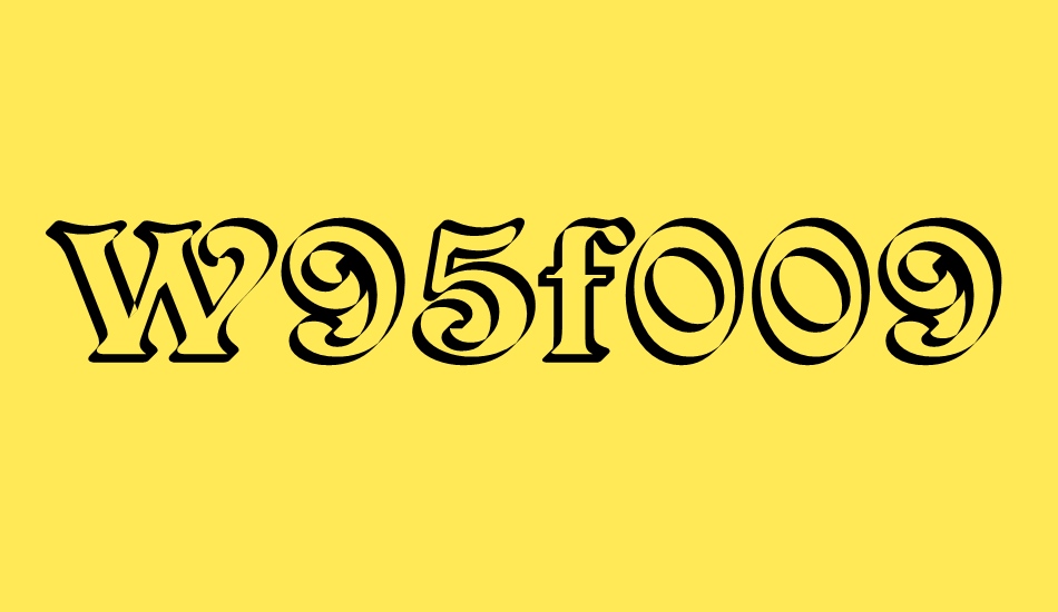 w95f0095 font big