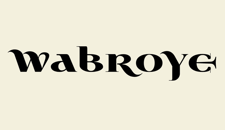 wabroye font big