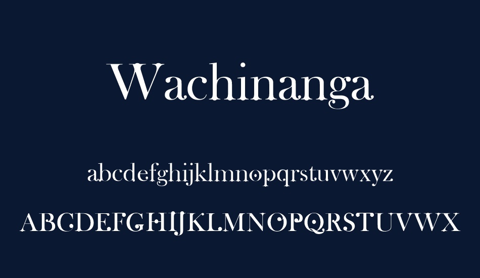 wachinanga font