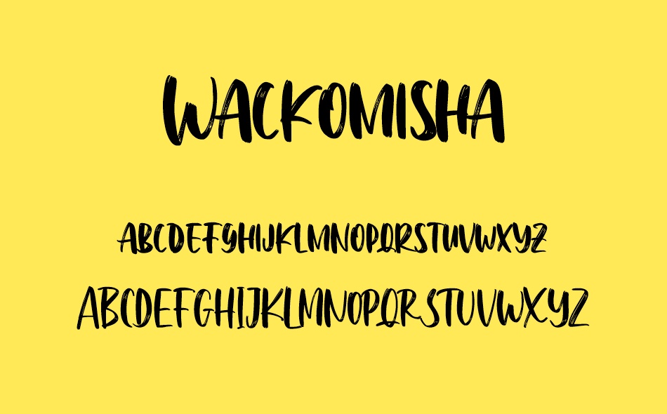 Wackomisha font