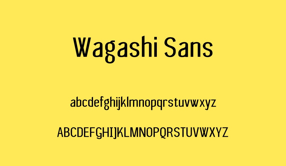 wagashi-sans font