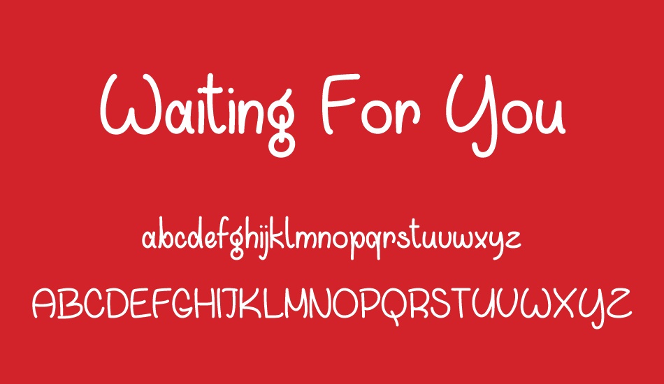 waiting-for-you font